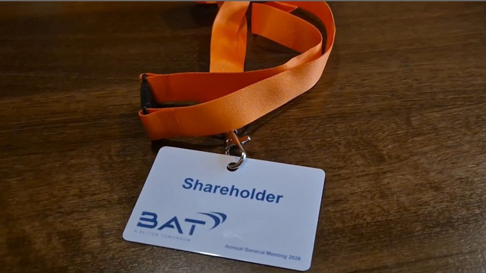 BAT branded lanyard