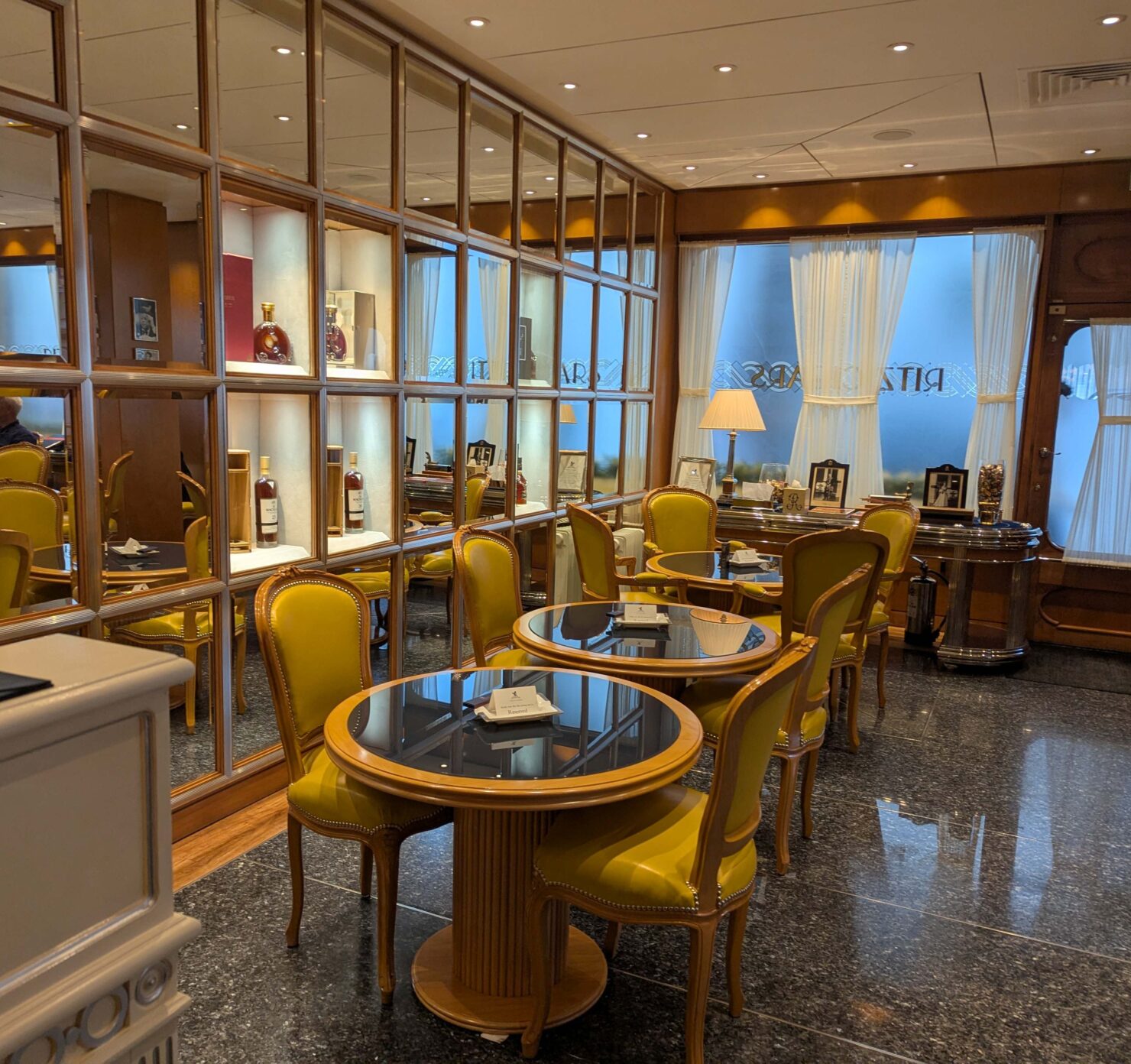 Cigar lounge tables and chairs