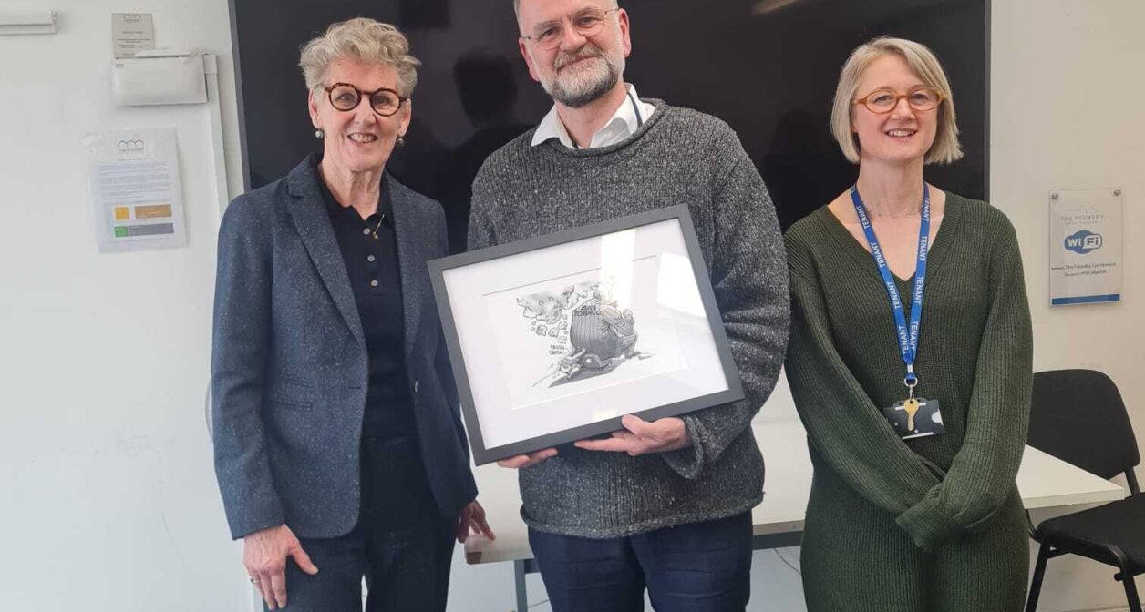 An image of Rosanna O'Connor, Nick Hopkinson and Hazel Cheeseman