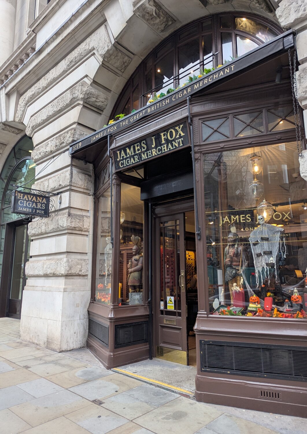 James J Fox shop exterior